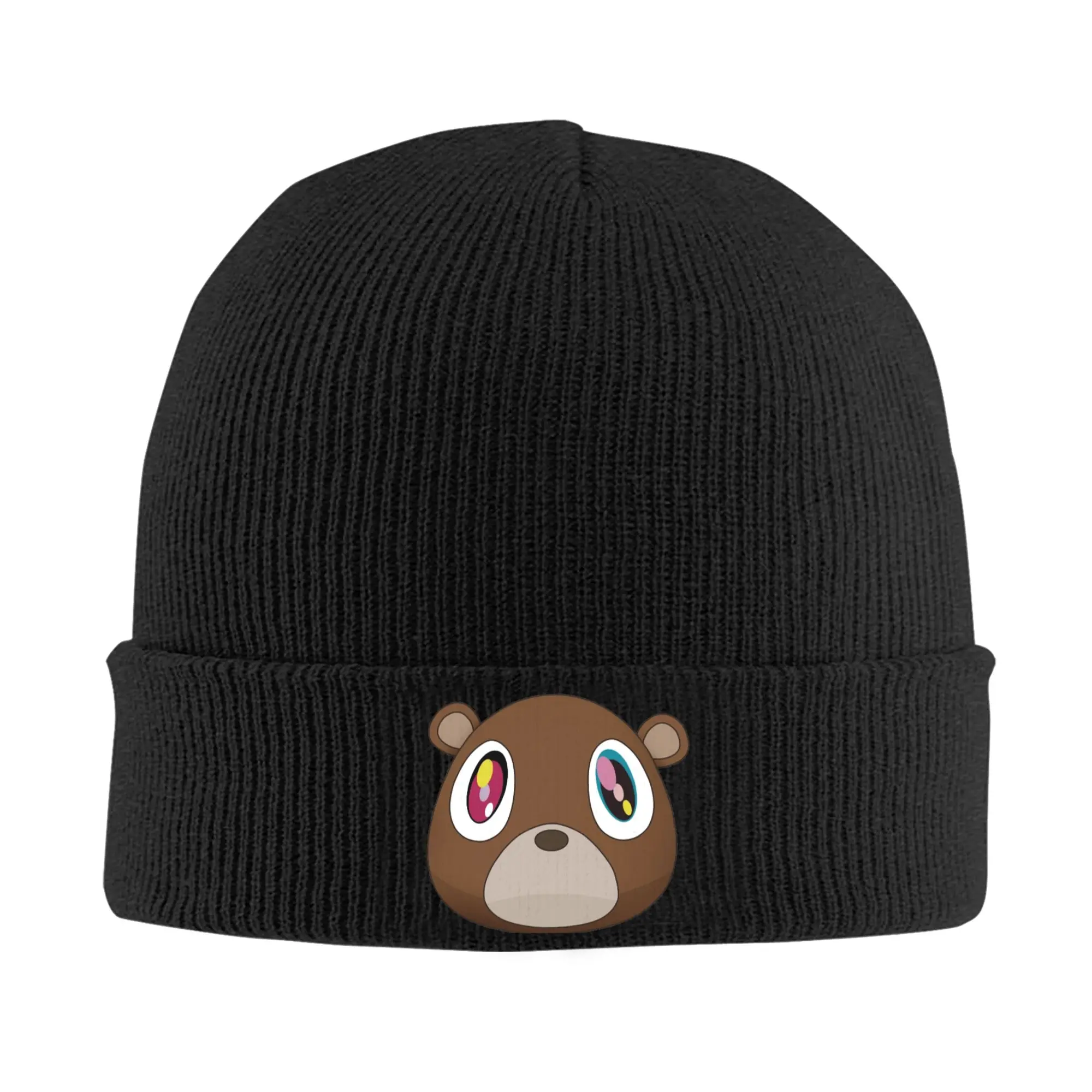 Graduation Bear Rapper Hats Autumn Winter Beanie Warm Kanye West Music Cap Men Women Acrylic Bonnet,