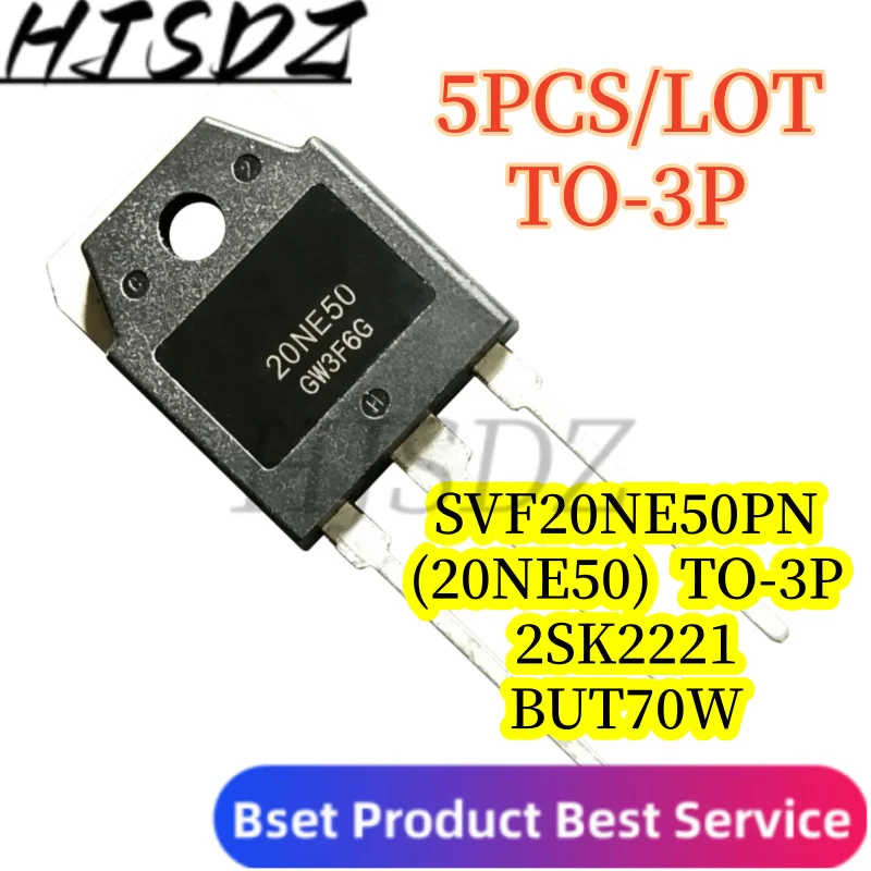 TO-3P 23NE50【5PCS/LOT】 BUT70W  2SK2221 K2221  SVF20NE50PN 20NE50 TO-3P MOSFET