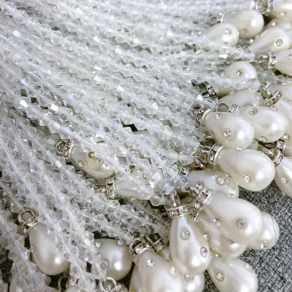 

Fur Woven Jacket Accessories Crystal Beaded Tassel Diamond Imitation Pearl Pendant Clothing Decorative Pendant