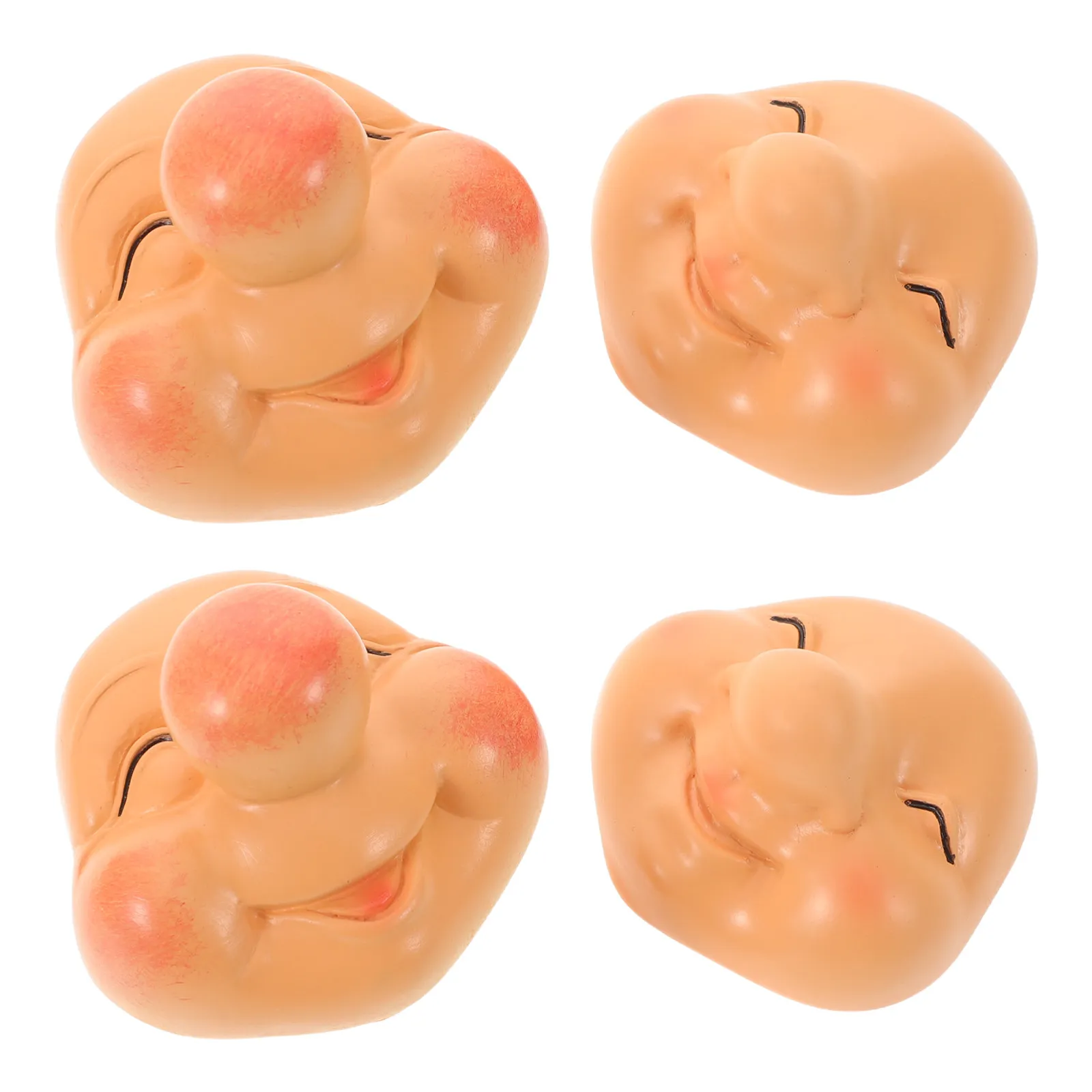 

4Pcs Resin Gnome Face Embellishments Detailed Craft Facial Parts for DIY Decorations Christmas Easter Valentine Gnome Making