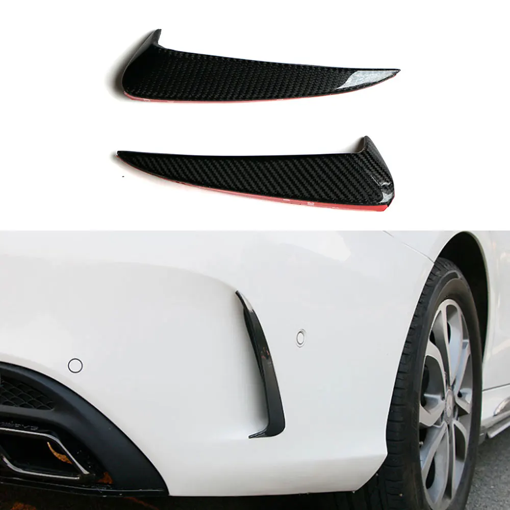 

CKMUUER для Mercedes Benz C Class W205 C200 C63 AMG Sedan 4-дверный 2014-2017 задний бампер из углеродного волокна, спойлер, крышка вентиляционного отверстия, накладка