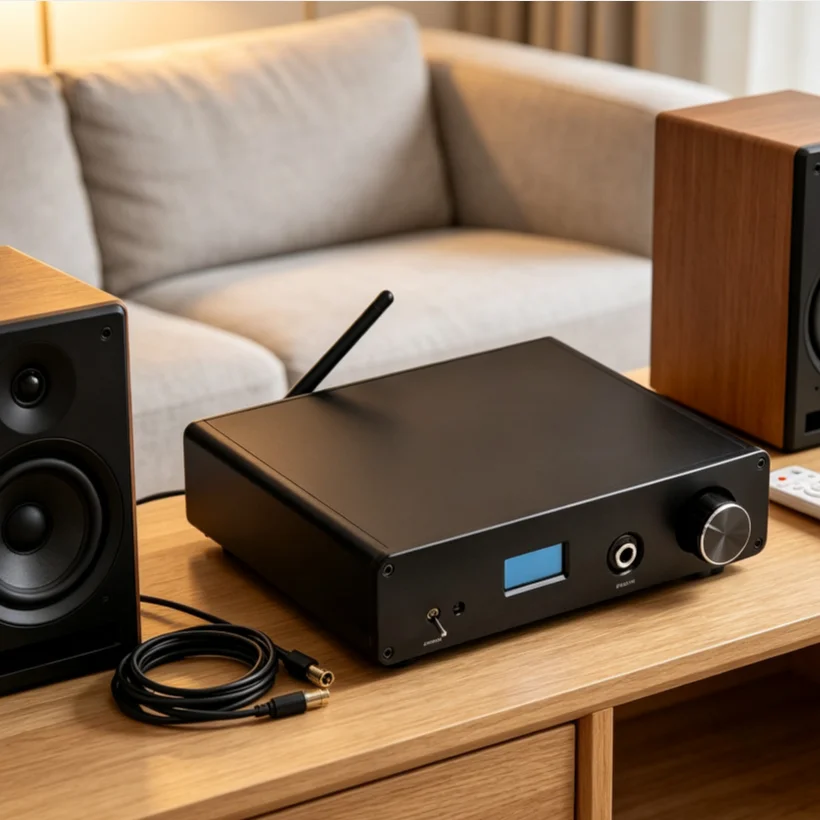 Dual Core DAC Decoder ES9038 Chip Support DSD512 Bluetooth 5.1 Headphone Amplifier For Home HiFi Audio Playback