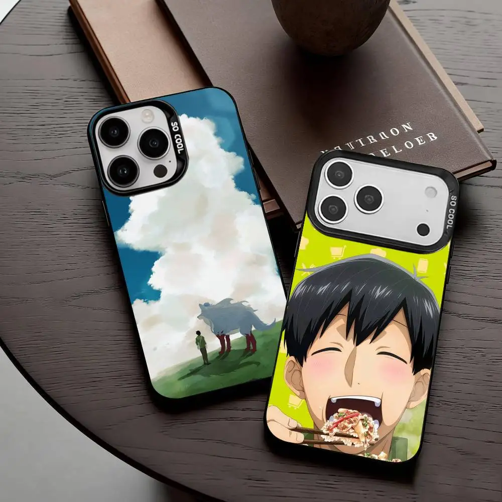 

Tondemo Sukiru de Isekai Horo Meshi Phone Case For iPhone17,16,15,14,13,12,11 Plus,Pro Max Black Candy Silver Plated Cover