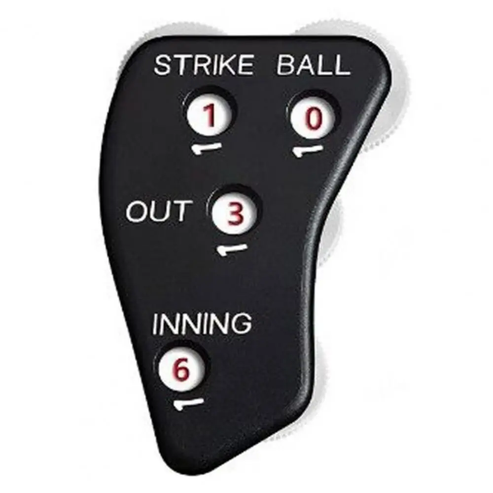 4 Wheel Baseball Clicker Anti-slip Press Strip Design Referee Counter Plastic Comfortable Grip Referee Indicator Gym Sports