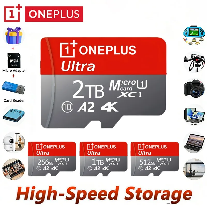 OnePlus Hot Sale Memory Card Class10 High Capacity U3 V30 Micro SD Card Multiple Sizes For Computer/Monitoring/Phone/Camera