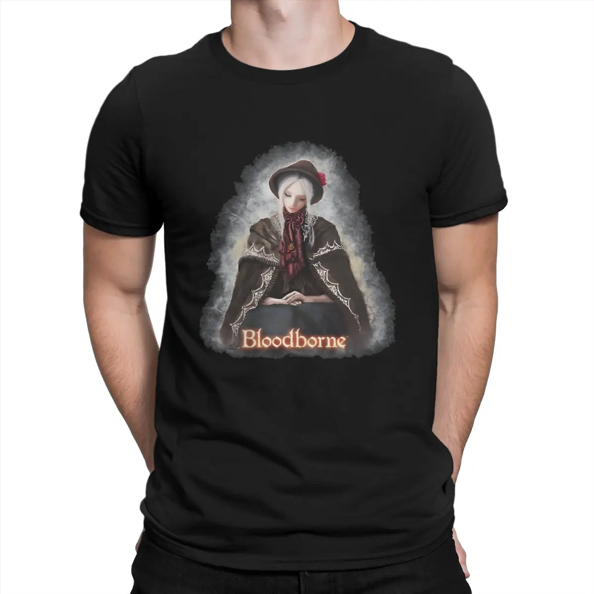 Bloodborne Men's TShirt Doll Individuality T Shirt Original Streetwear New Trend