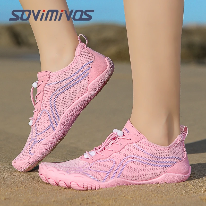 

Men Barefoot Trail-Running Shoes Wide Toe Box Shoes for Men Barefoot Minimalist Shoes Zero Drop Casual Breathable Soft Sneakers