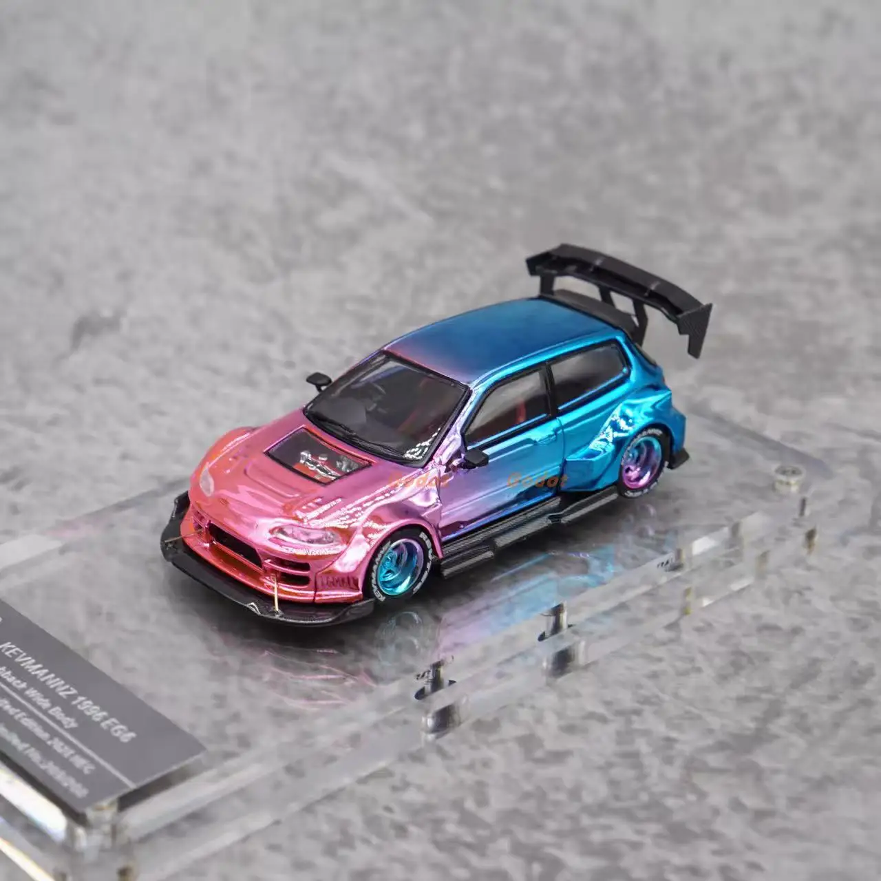 مخزون جاهز DCM1/64 1996 EG6 Diecast Diecast البريطانية الخضراء مجموعة كاملة هدية مقياس نموذج سيارة