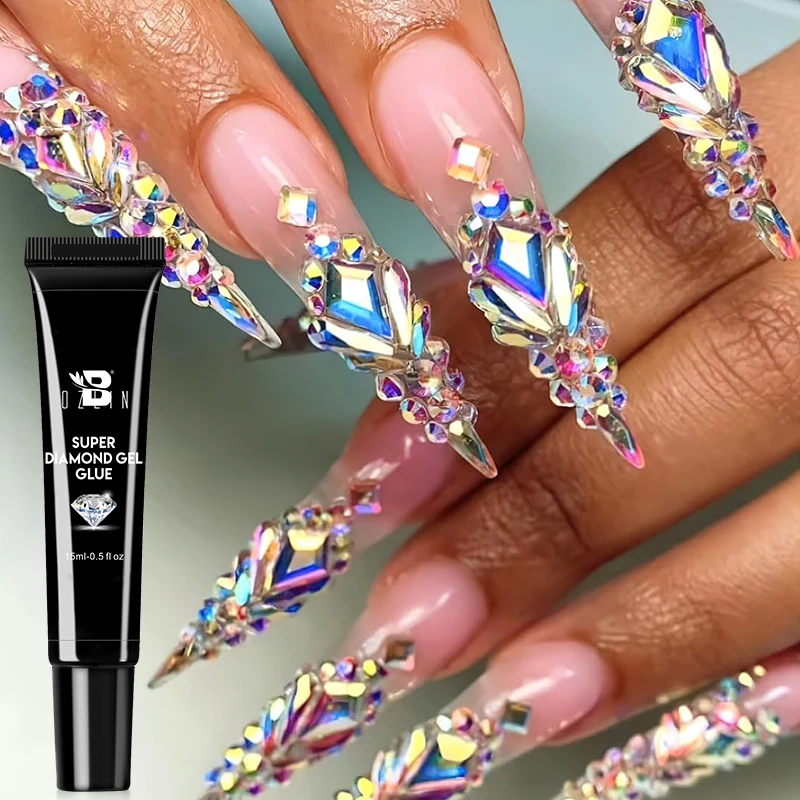 15ml Super Diamond Gel For Nails Super Strong Gel Nail Glue for Nail Charm 3D Nails Bling Gel Decoration Gem Nail Art Diamonds - view 6