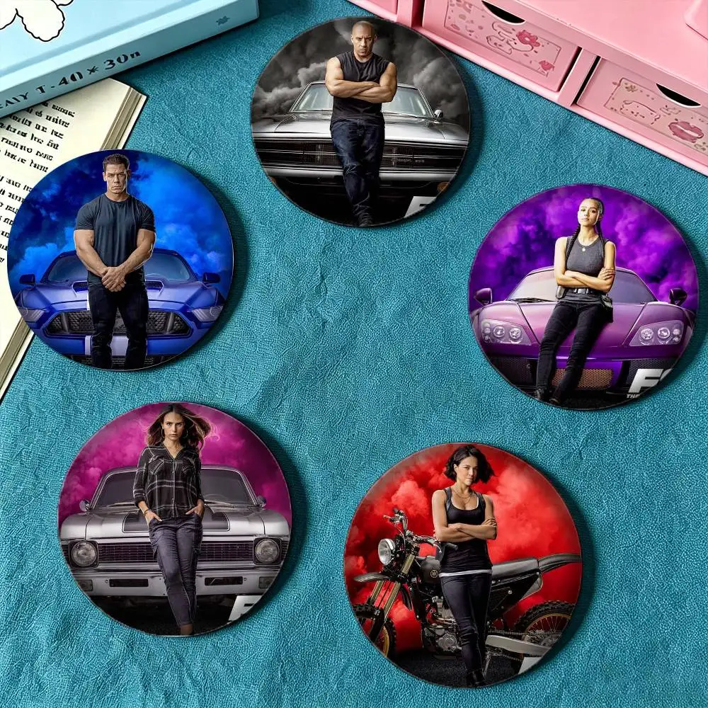 Adventure movie F-Fast F-Furious 25 32 44 58 75mm Badges Personalized Round Brooches Pins Accessory Gift