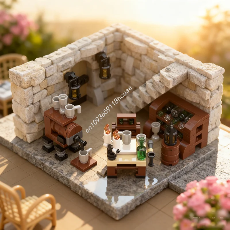 996 pz MOC Sala Segreta Medievale Il Letto Castalato Modello di Costruzione Regalo Di Natale Blocchi Giocattoli Assemblare Educazione FAI DA TE Mattoni Per Bambini