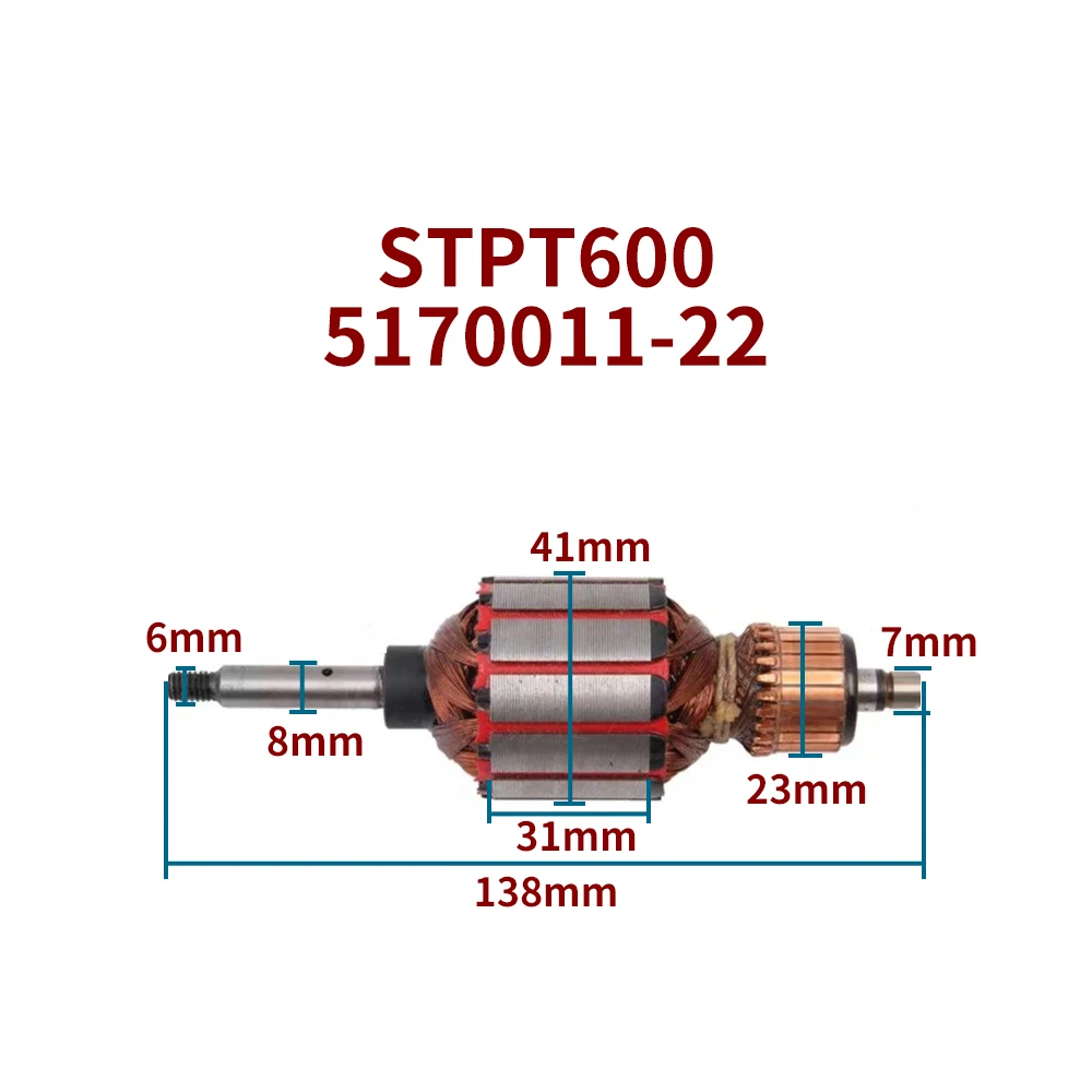 stanley-stpt600-5170011-22-ヘアドライヤー用ローターアーマチュアモーター交換部品