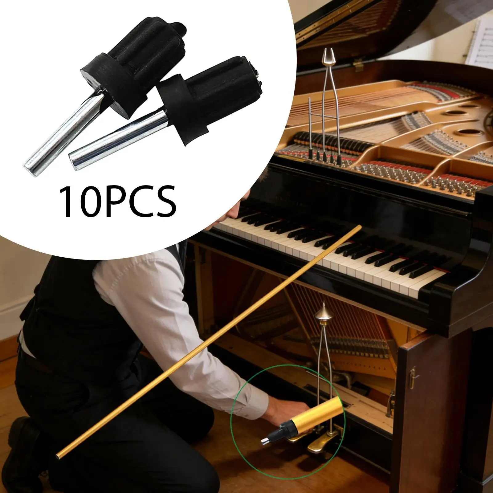 Piano Pedal Push Rod Tuning and Repair Kit Upright Instrument Parts Black Accessory for Maintenance and Adjustment