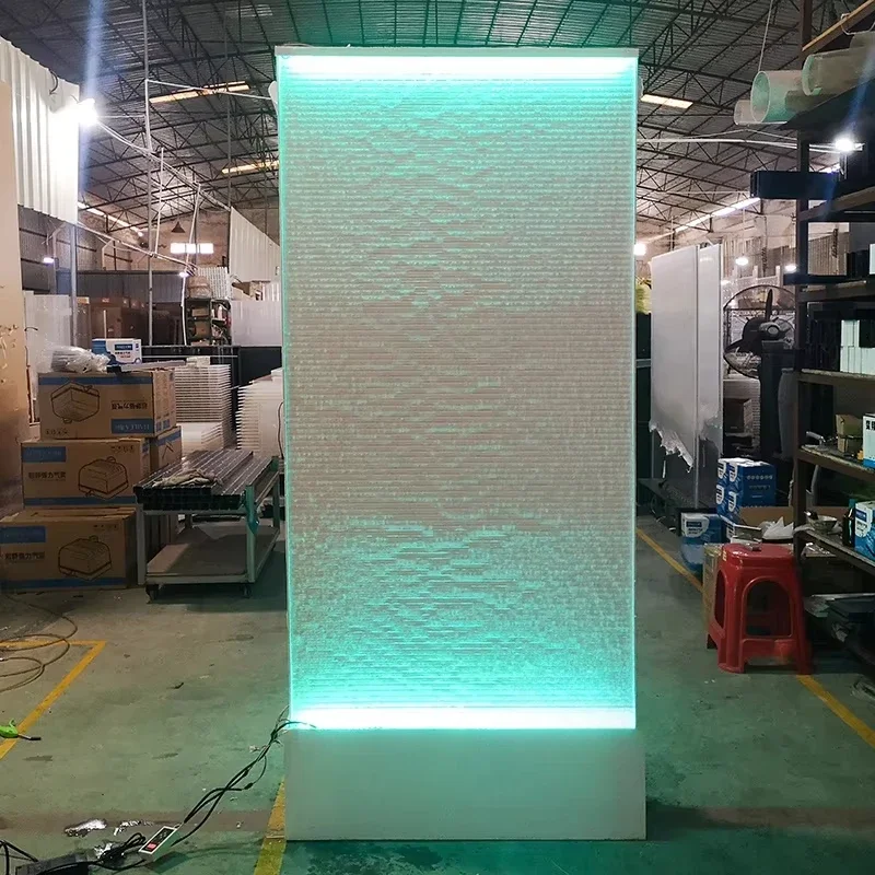 

Крытый или открытый роскошный многоцветный светодиодный светильник, меняющий цвет, водопад, вода, настенный домашний декор