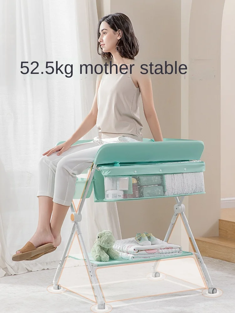 Diaper-Changing Table Baby Crib Care New Give Birth Touch Bath Foldable Change Baby Diapers Artifact