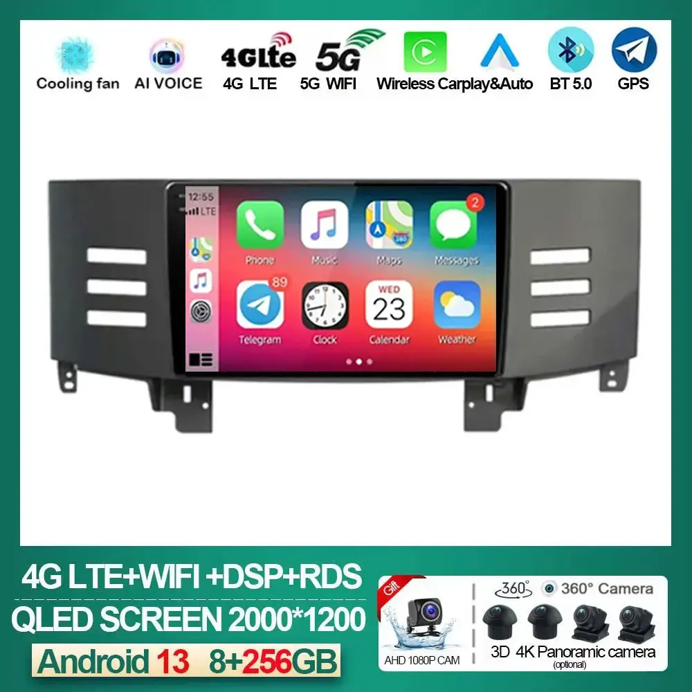 

Android 13 Auto For Toyota Reiz Mark X 2005 2006 - 2009 Car Radio Navigation GPS Multimedia Player Audio Carplay 5G Wifi BT 2din