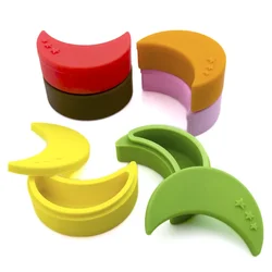 1PCS Silicone Container Moon Style 12ML Silicone Jar for Oil Wax Box Easy To Hold and Carry