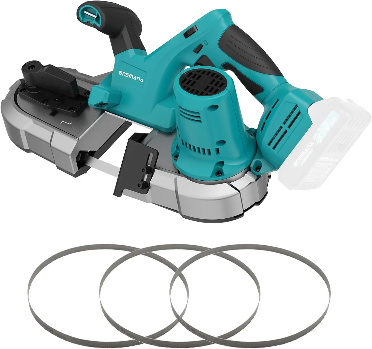 

Cordless Bandsaw, 20V Brushless Portable, 2.5" Deep Cut Metal Band Saw with 6 Speeds for Metal, Woodworking, Pipe