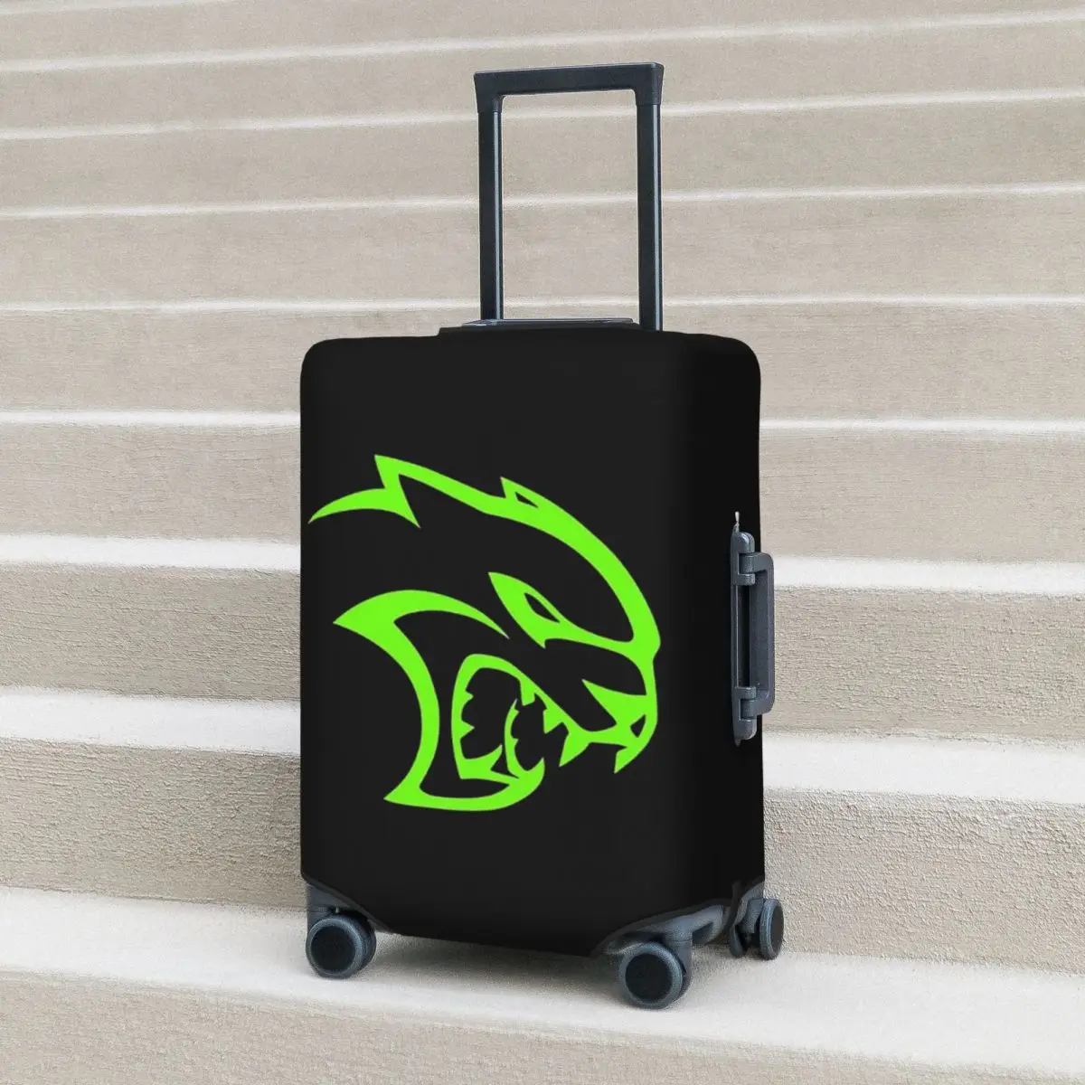 غطاء حقيبة Dodge Hellcat Srt Logo حماية مرنة لحماية أمتعة السفر مقاس 18-32 بوصة #3