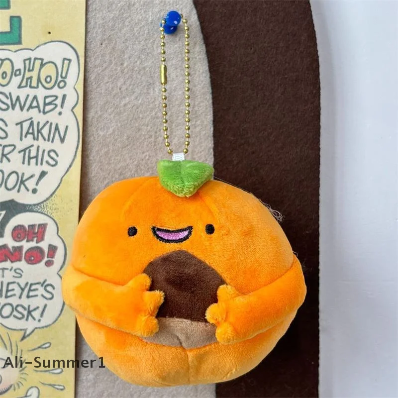 ตุ๊กตาใบไม้สีเขียวสีส้มน่ารัก 1/2 ชิ้น ของเล่นตุ๊กตาขนนุ่ม พวงกุญแจ ของตกแต่งกระเป๋า ของประดับกระเป๋าเป้สะพายหลัง ของขวัญสุดสร้างสรรค์