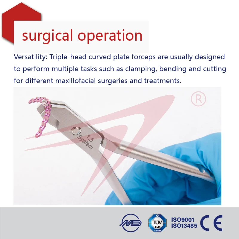 Shuangyang Medical High Quality Oral and Maxillofacial Surgery Set with 3-Prong Plier Essential   Instrument