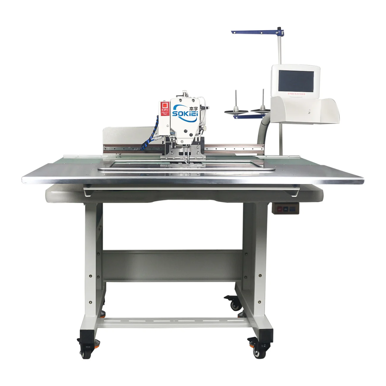 Computer Pattern Sewing Machine With Side-Slip Device Programmable Pattern Sewer For Leather & Heavy Materials