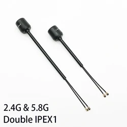Dual-Band 5.8Ghz/2.4Ghz ipx1/UFL 120mm/150mm LHCP Long-distance Antenna for DJI O3 Air Unit FPV System Racing Drone