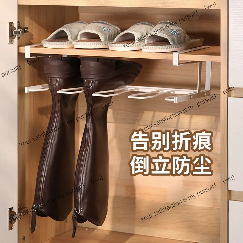 

Household boots storage Anti-wrinkle and anti-deformation boots shoe support device Boot support frame Suspended boots storage