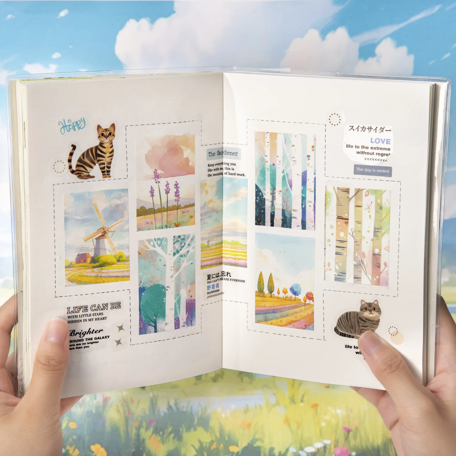 10 шт./лот кавайные наклейки для скрапбукинга, неразовые самолеты и скрытые вещи, журналы, принадлежности для скрапбукинга, декоративные наклейки