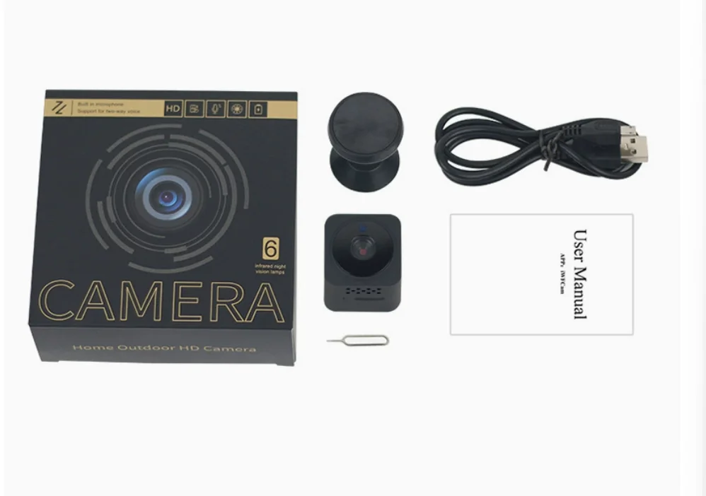 As02 Home Security Camera, Wireless Wifi, High Definition, Infrared Night Vision, Dv Voice Intercom, Small Square Camera