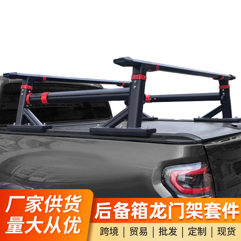Pickup Truck Roll Bar Crossbar Platform Rack For Great Wall Poer Raptor F150 Ranger Rear Box Expansion No Drilling