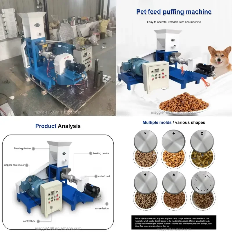 

YWM Certificate Full Automatic Floating Fish Feed Mill Pellet Extruder Making Machine Fish Feed Floating Shrimp Pellets Dog