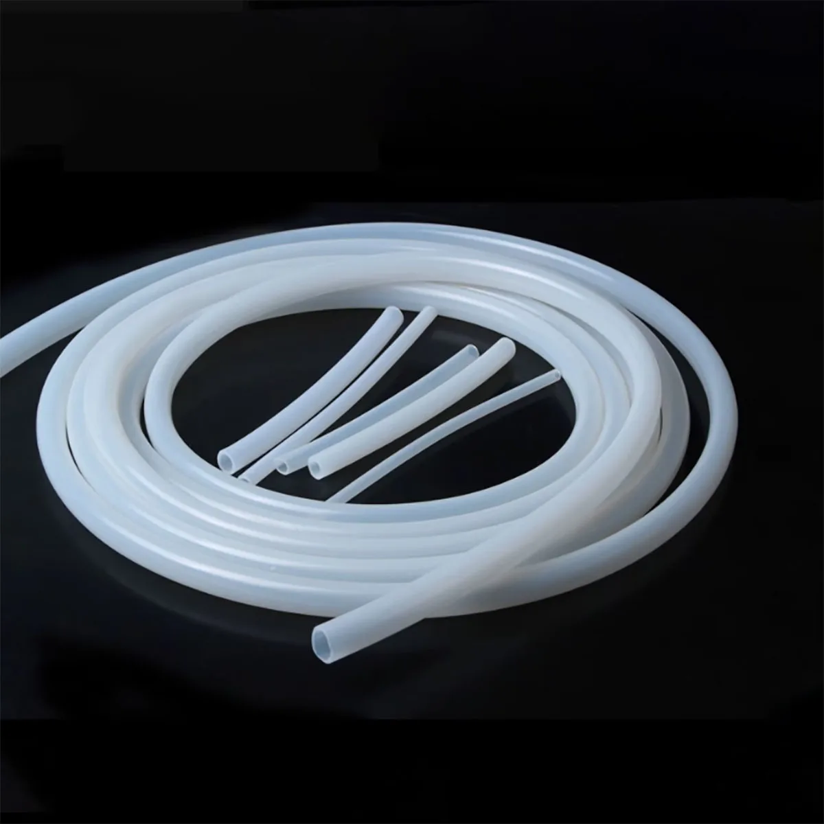 Industrial Grade White Silicone Rubber Hose Flexible Nontoxic Silicone Tube ID 2 3 4 5 6 7 8 9 10 12 13 -22mm 1/5M