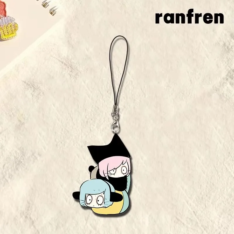 Ranfren Randal's Friends Acrylic Keychain Randal Ivory Luther Von Ivory Surreal Webcomic Phone Strap Attachment Key Accessory