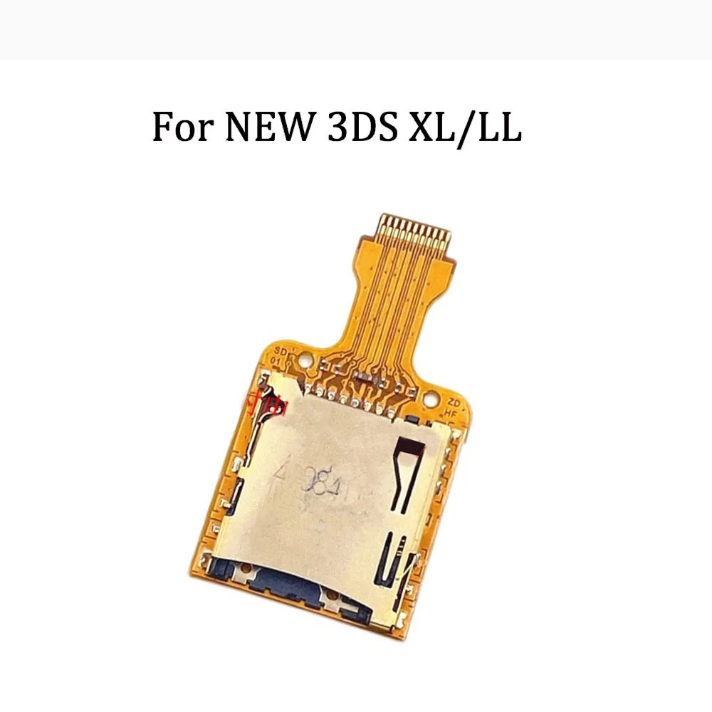 

10 PCS TF card slot SD Card slot connector For NEW 3DS XL/LL Game Console Reader Board Micro SD memory storage with Flex Cable