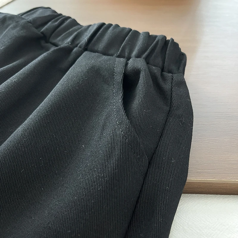 Baby-Jungen-Gentleman-Outfit-Set, Langarm-Hemd mit Streifen und künstlicher Krawatte + schwarze Hose, formelle Kleidung für Kleinkinder und Säuglinge – Detail 15