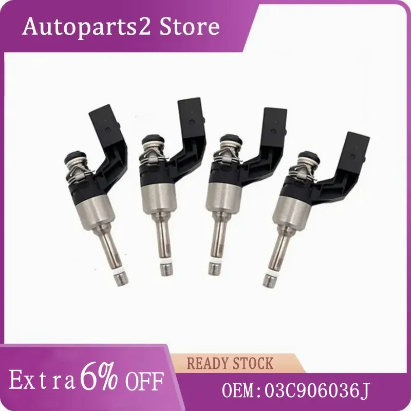 

03C906036J 1/2/4PCS 1.4TSI Fuel Injector OIl Nozzle Injection Valve For VW Jetta Passat Golf MK5 MK6 Audi A3 Skoda 03C 906 036M