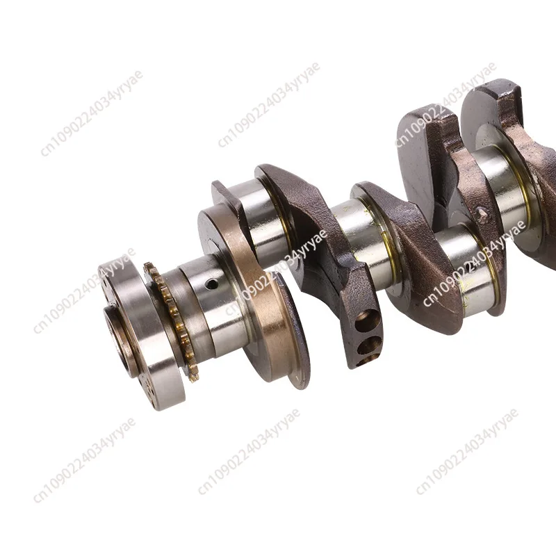 Two crankshafts, suitable for alloy crankshafts of engine ductile iron instead of forged steel