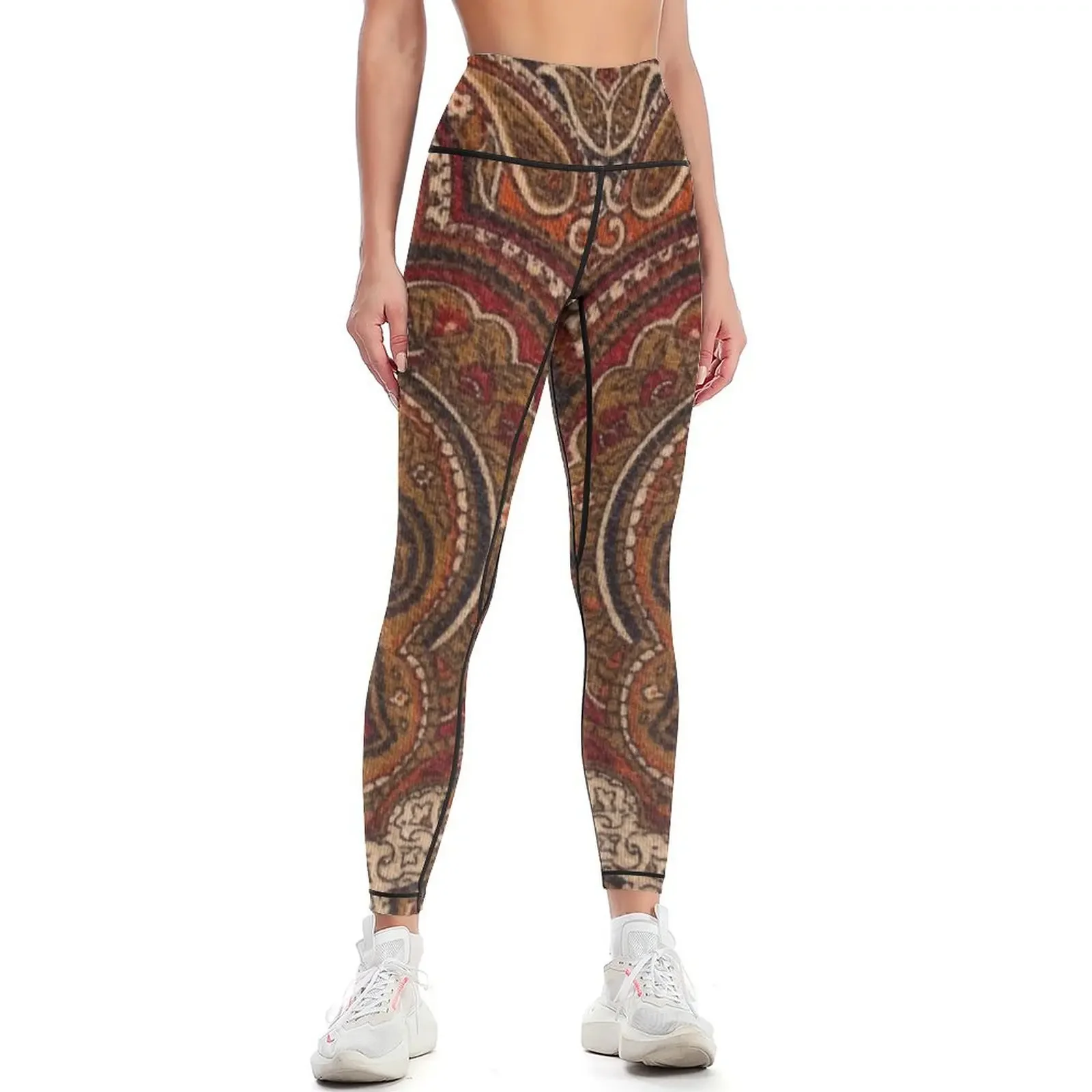 

Vintage Paisley Like Pattern Leggings gym clothing sports tennis for sports for sports woman gym Womens Leggings
