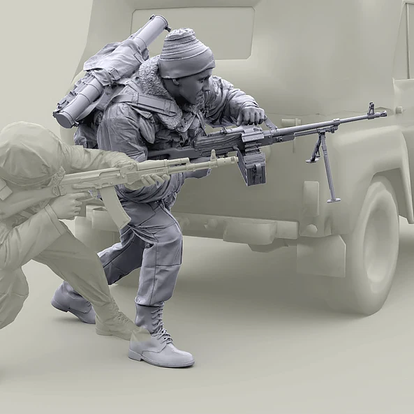 1/35 Resin model kits figure  self-assembled and colorless (1 soldier) A-2190