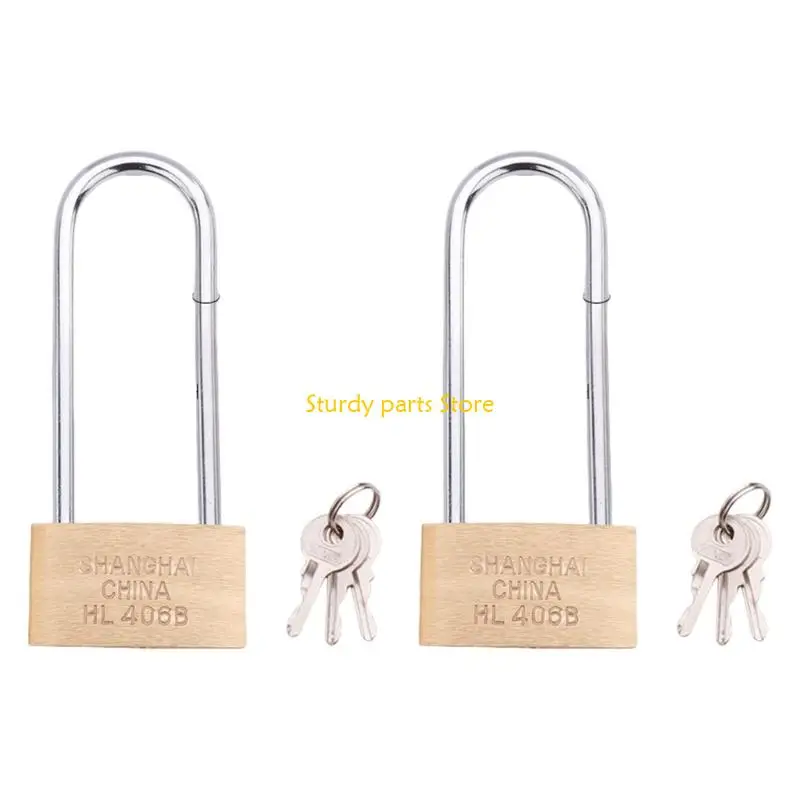 

97QC Sturdy Brass Padlocks Body Rustproof Gym School Lockers Lock Daily Use
