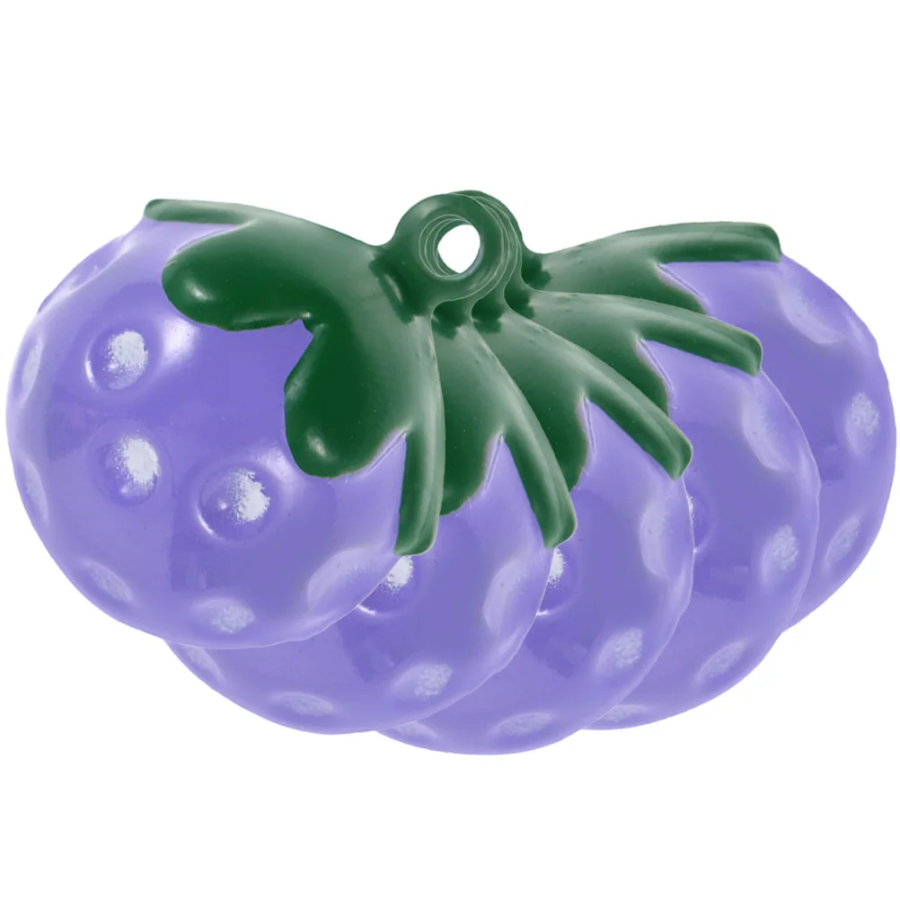 

5 Pcs Strawberry Bell Pendant Pet Bells Necklaces Charm Collar Charms Cat Pendants Little