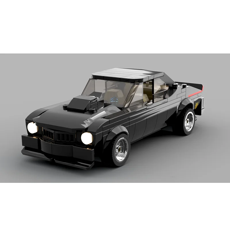 

MOC-конструктор, модель автомобиля, 261, детали City Speed, черный, 8 ширинок, игрушка для мальчика, взрослый рождественский подарок