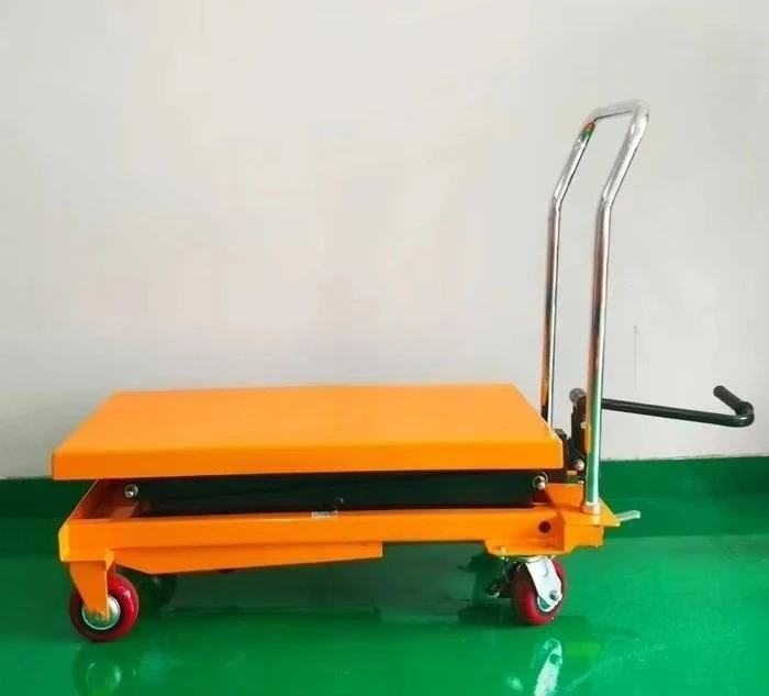 Optional Mini   Cargo Transporting Small Hand Lift Trolley for Fixing Work Shop