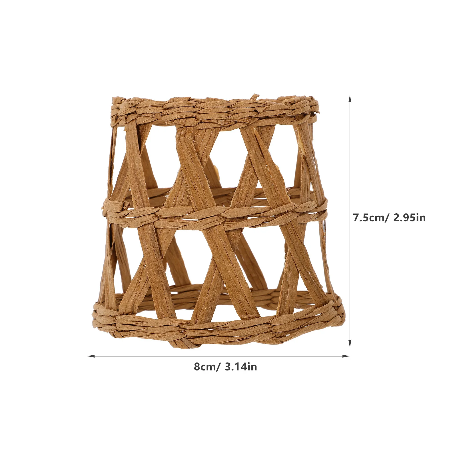 Straw Woven Cup Sleeve Heat Resistant Anti-Scald Glass Cup Holder Decorative Natural Cover Hand Protector for Glass Bottles