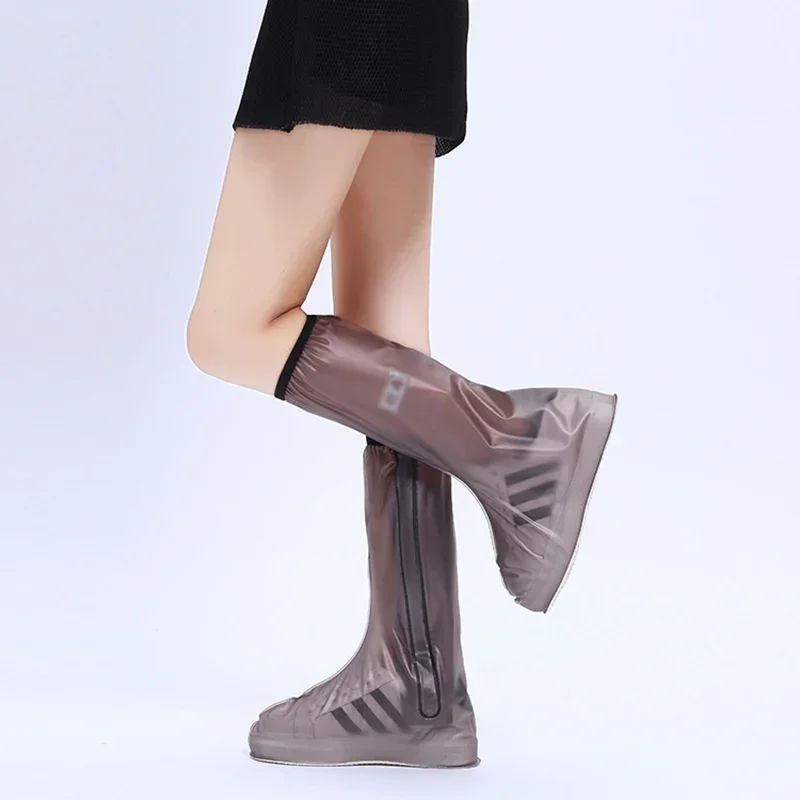 Practical Long Tube Waterproof Shoe Cover Relectors Rain Boots Waterproof Shoe Reusable Men Women Outdoor Thick Wear Rain Boots