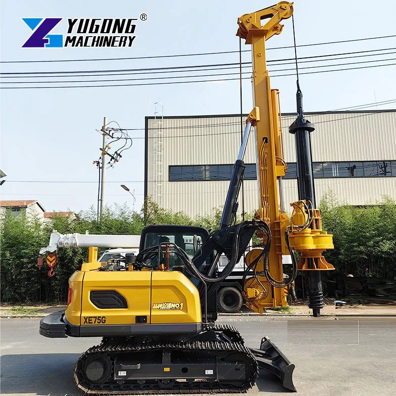 240kN Torque XR240E Hydraulic Rotary Drilling Rig Crawler Drill Rig Foundation Machine 70m Depth for Bridge Work
