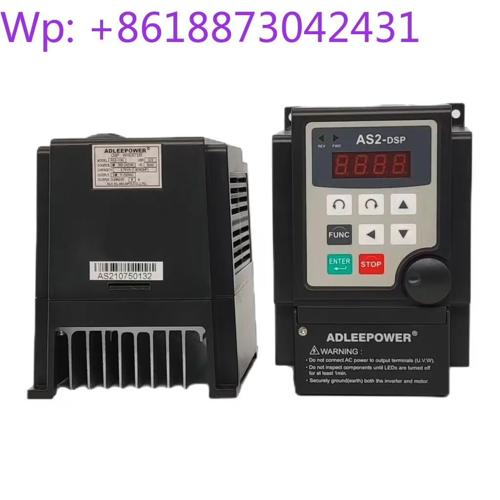 New Taiwan Edley single-phase 220V inverter AS2-107 115 122N DSP dehydrator variable frequency governor 1pcs