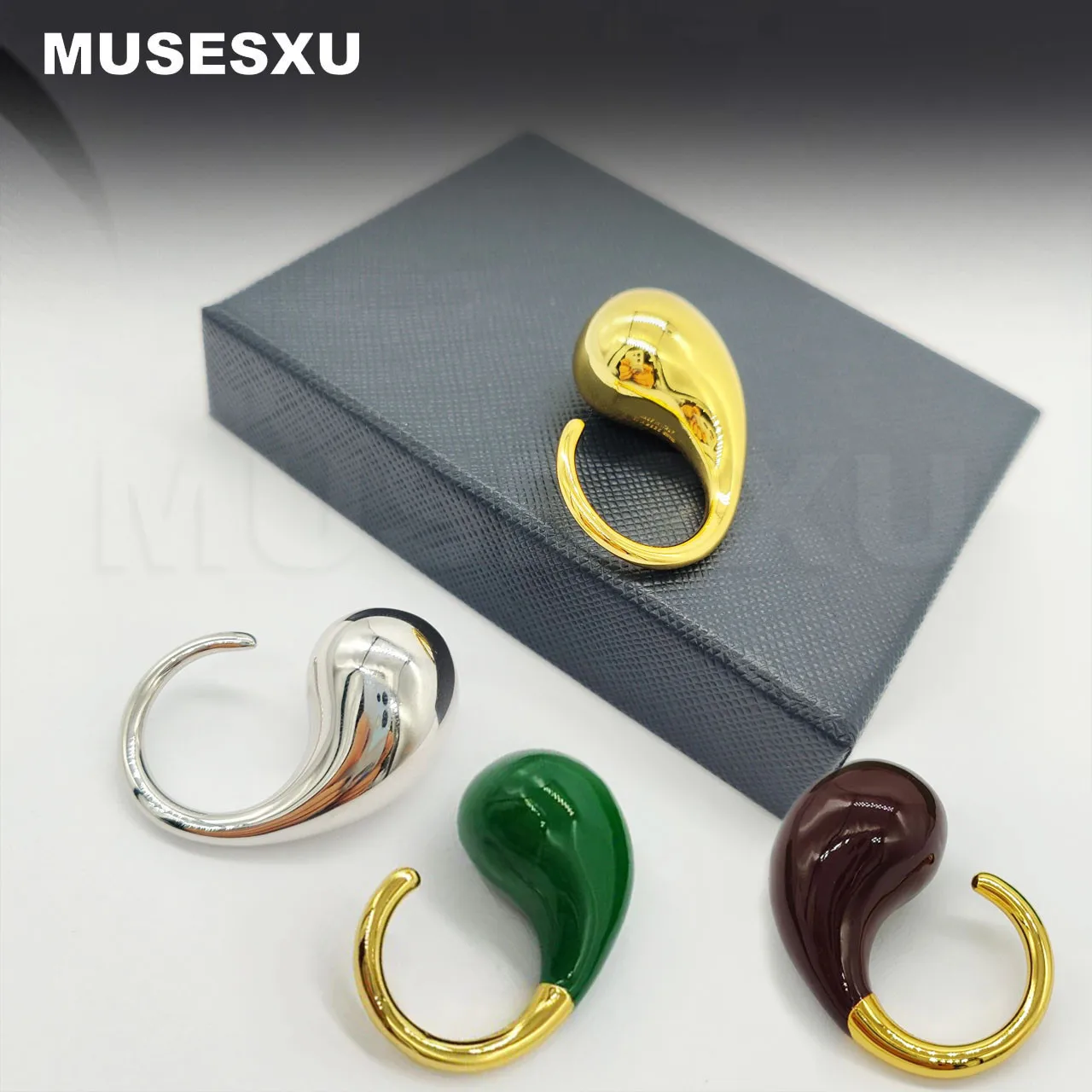 

New Style Jewelry & Accessories High Quality Colorful Oil And Water Droplet Opening Ring For Women's & Man's Party Gifts