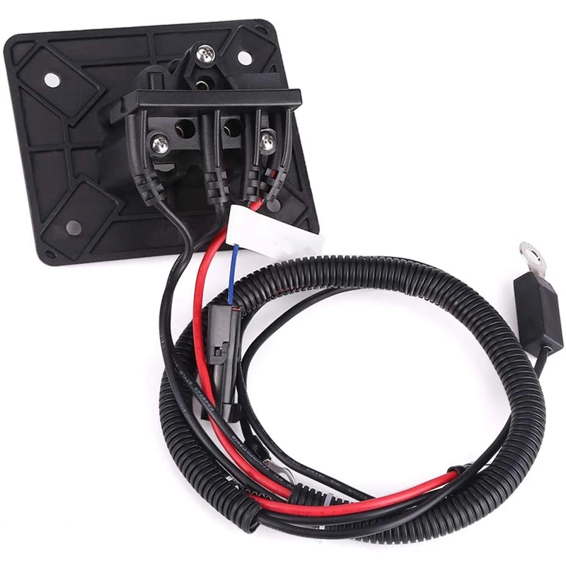 Para carrito de golf Receptáculo de cargador Delta-Q de 48 V para Ezgo Rxv 2008 en adelante eléctrico, para Ezgo 2Five 2010-Up, con cables 602529